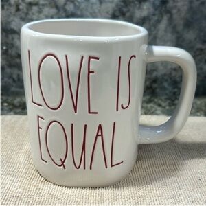 NWT Rae Dunn LOVE IS EQUAL Mug